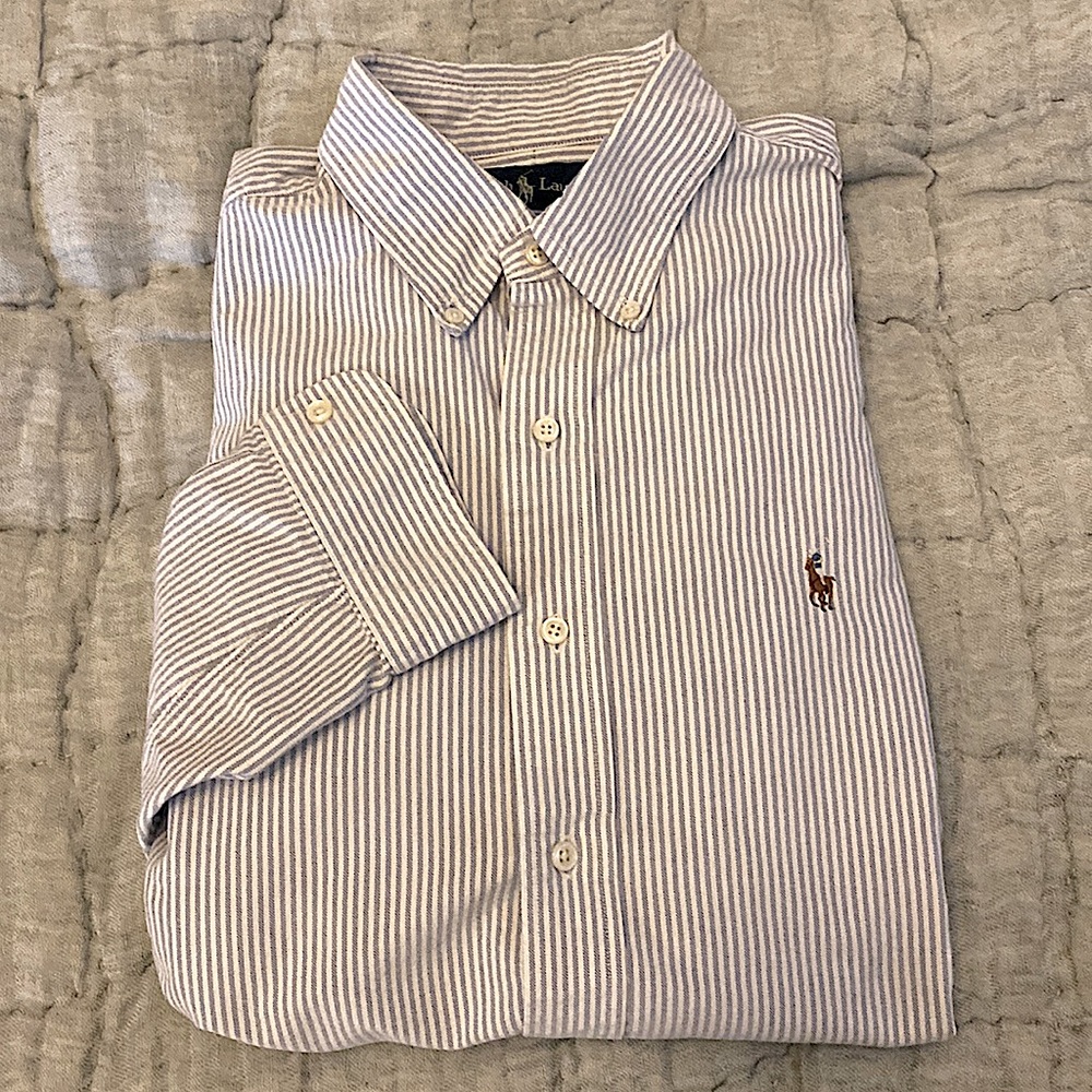 Polo Ralph Lauren seersucker button down - L